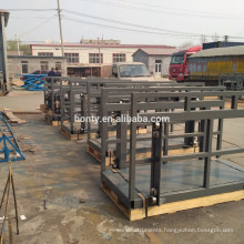 Lead Rail guide freight platform hydraulic vertical small cargo lift